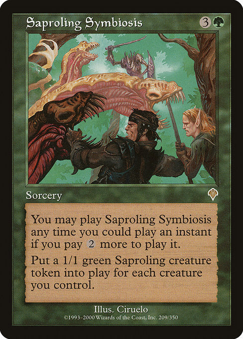【EN】菌獣の共生/Saproling Symbiosis [INV] 緑R No.209