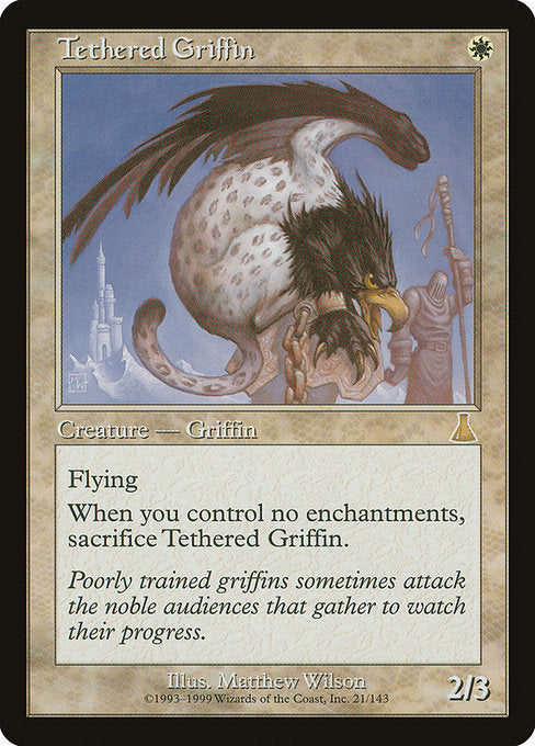 【Foil】【EN】つながれたグリフィン/Tethered Griffin [UDS] 白R No.21