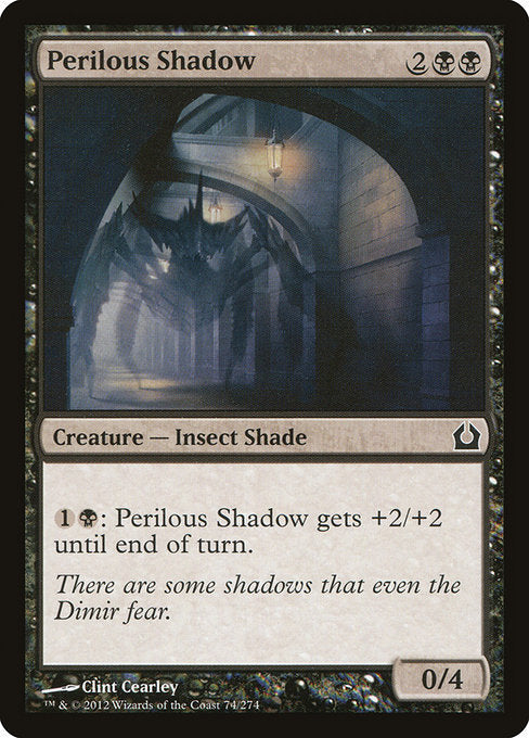 【Foil】【EN】危険な影/Perilous Shadow [RTR] 黒C No.74
