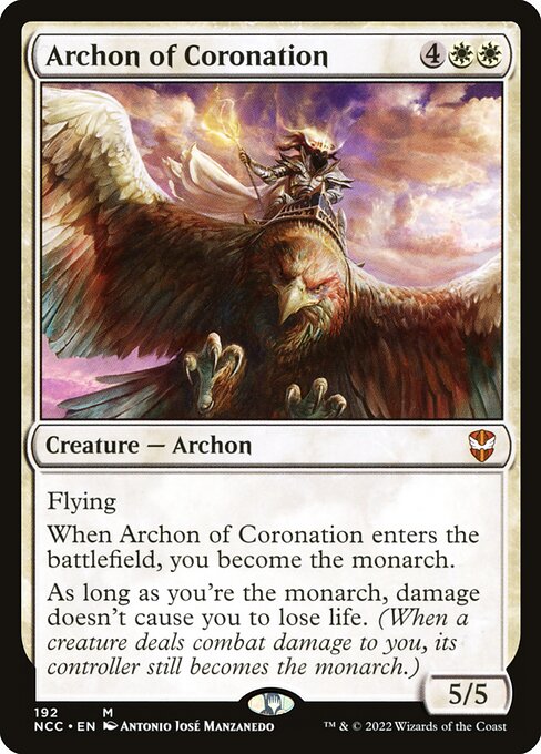 【EN】戴冠のアルコン/Archon of Coronation [NCC] 白M No.192