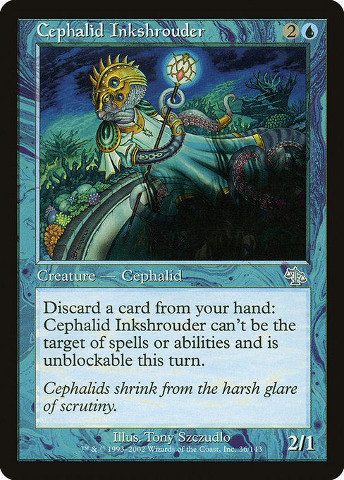 【Foil】【EN】墨吐きセファリッド/Cephalid Inkshrouder [JUD] 青U No.36