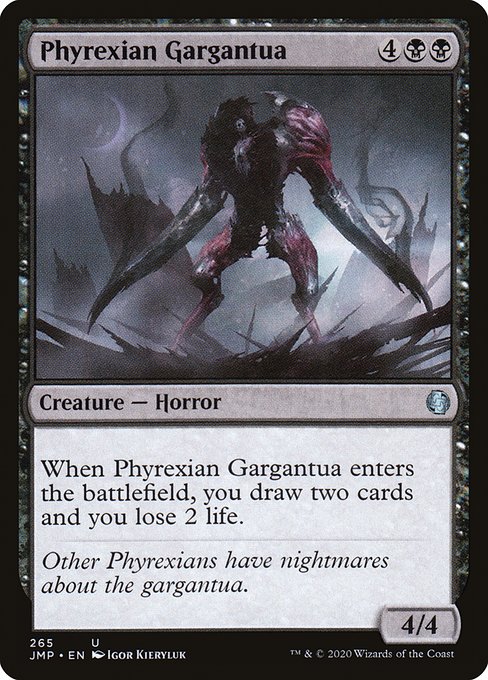 【EN】ファイレクシアのガルガンチュア/Phyrexian Gargantua [JMP] 黒U No.265