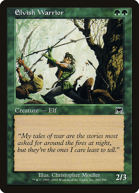 【Foil】【EN】エルフの戦士/Elvish Warrior [ONS] 緑C No.260