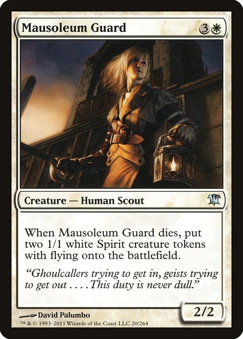 【Foil】【EN】霊廟の護衛/Mausoleum Guard [ISD] 白U No.20