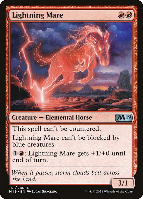 【EN】稲妻牝馬/Lightning Mare [M19] 赤U No.151