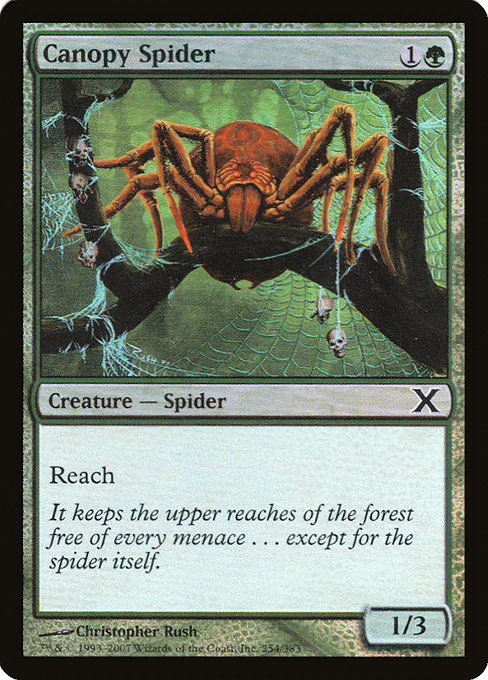 【EN】梢の蜘蛛/Canopy Spider [10E] 緑C No.254★