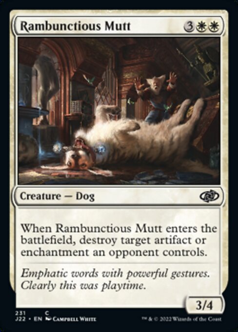 【EN】やんちゃな犬/Rambunctious Mutt [J22] 白C No.231