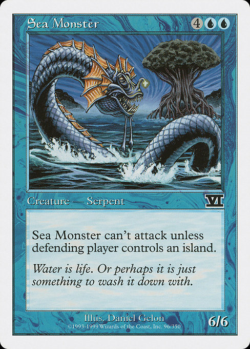 【EN】シー・モンスター/Sea Monster [6ED] 青C No.96