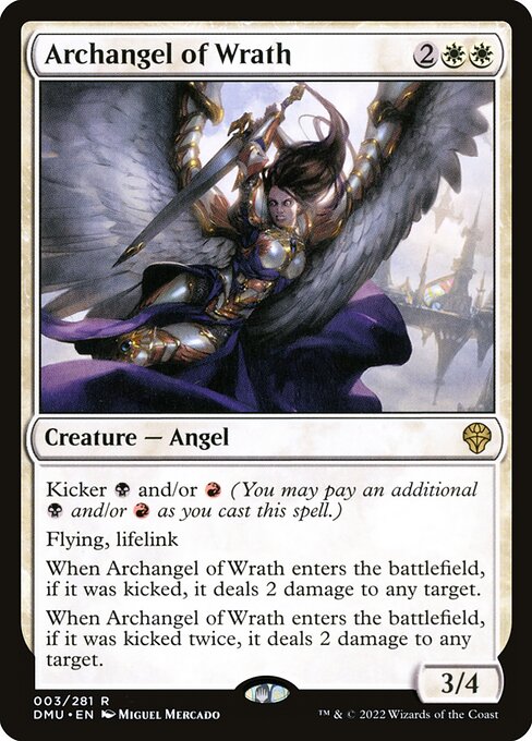 【EN】怒りの大天使/Archangel of Wrath [DMU] 白R No.3