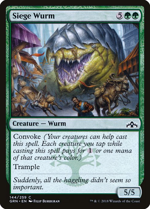 【EN】包囲ワーム/Siege Wurm [GRN] 緑C No.144