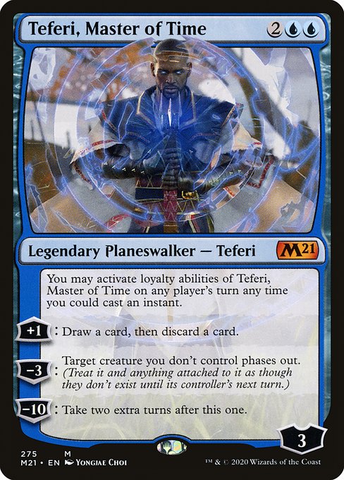 【Foil】【EN】時の支配者、テフェリー/Teferi, Master of Time [M21] 青M No.275
