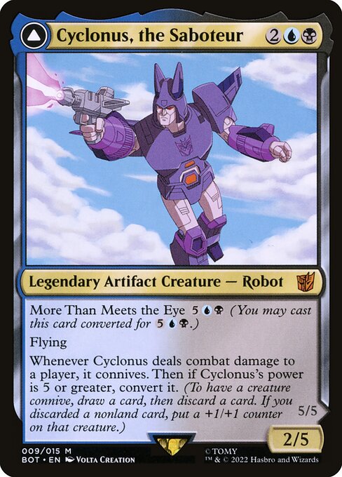【EN】Cyclonus, the Saboteur // Cyclonus, Cybertronian Fighter [BOT] 混M No.9