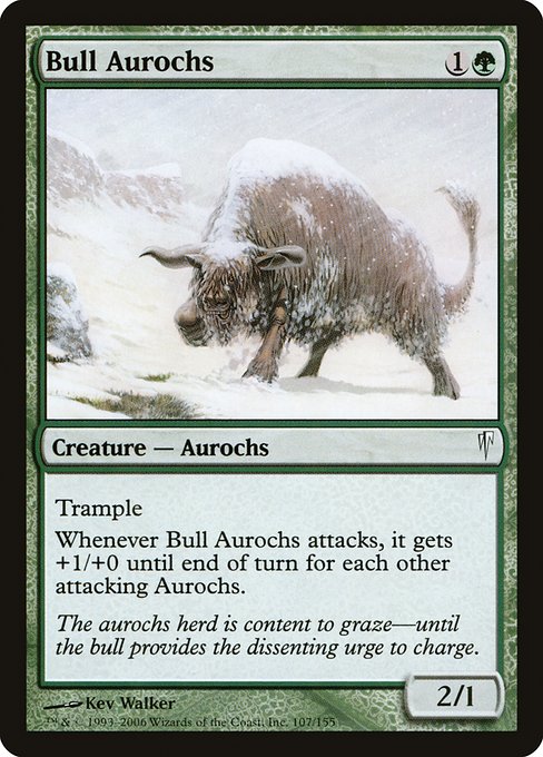 【Foil】【EN】雄オーロクス/Bull Aurochs [CSP] 緑C No.107