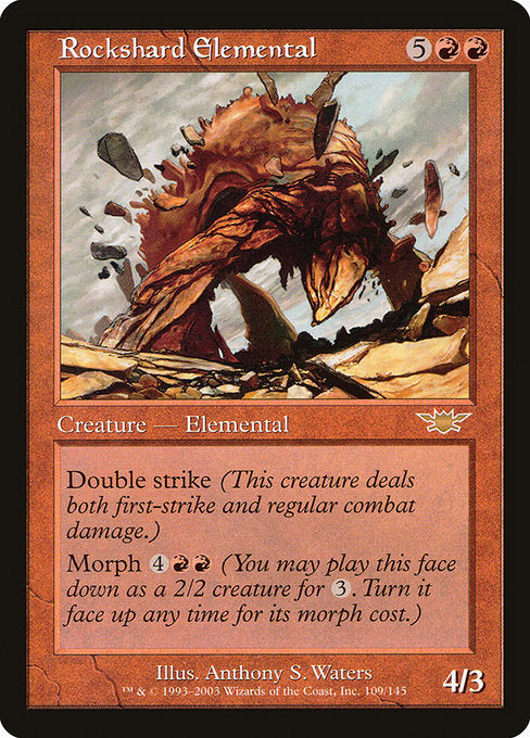 【Foil】【EN】岩片の精霊/Rockshard Elemental [LGN] 赤R No.109