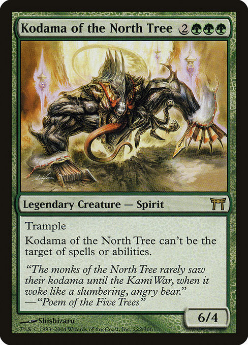 【Foil】【EN】北の樹の木霊/Kodama of the North Tree [CHK] 緑R No.222