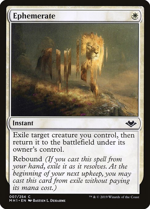【Foil】【EN】儚い存在/Ephemerate [MH1] 白C No.7
