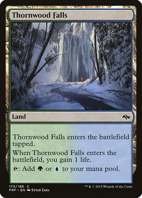【Foil】【EN】茨森の滝/Thornwood Falls [FRF] 無C No.173
