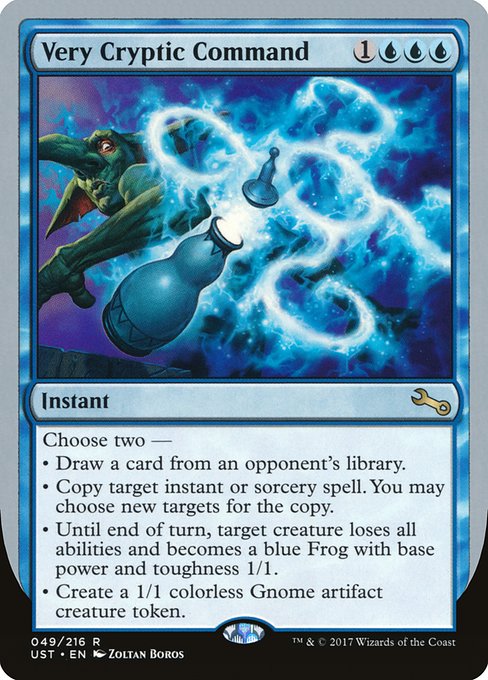 【Foil】【EN】Very Cryptic Command [UST] 青R No.49c