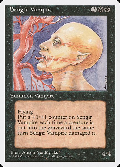 【EN】センギアの吸血鬼/Sengir Vampire [4ED] 黒U No.160