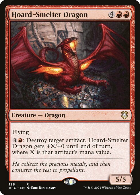 【EN】蔵製錬のドラゴン/Hoard-Smelter Dragon [AFC] 赤R No.128