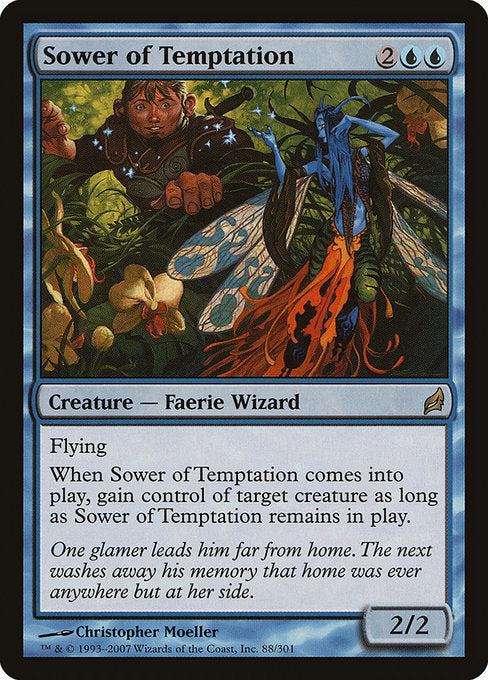 【Foil】【EN】誘惑蒔き/Sower of Temptation [LRW] 青R No.88