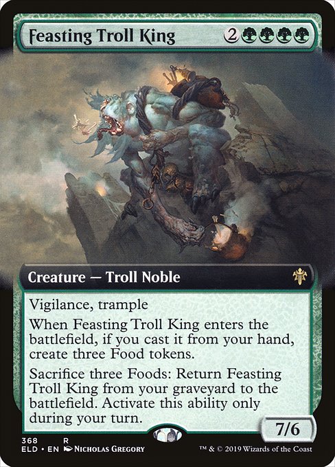 【EN】貪るトロールの王/Feasting Troll King [ELD] 緑R No.368