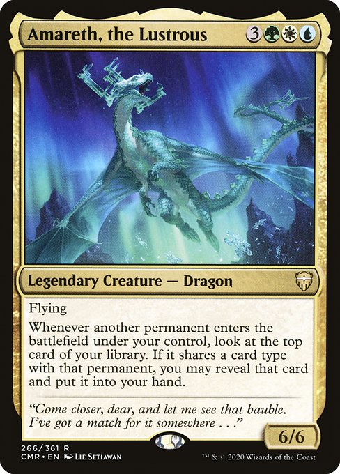 【Foil】【EN】映し光るもの、アマレス/Amareth, the Lustrous [CMR] 金R No.266