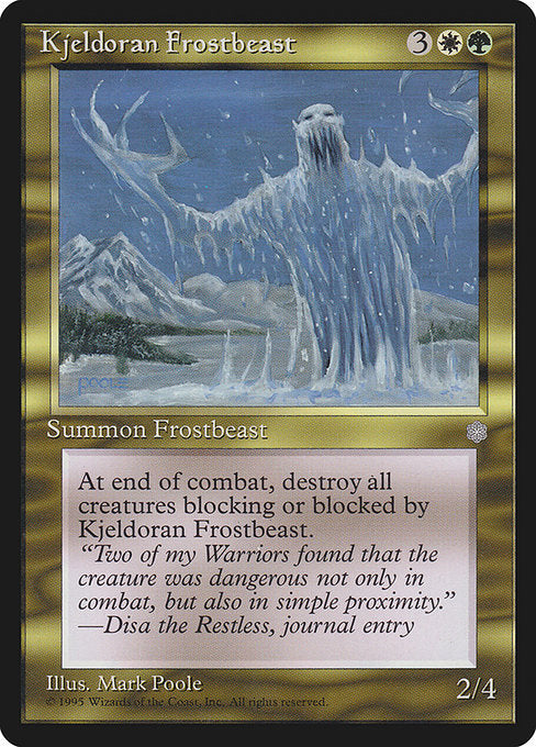 【EN】Kjeldoran Frostbeast [ICE] 金U No.296