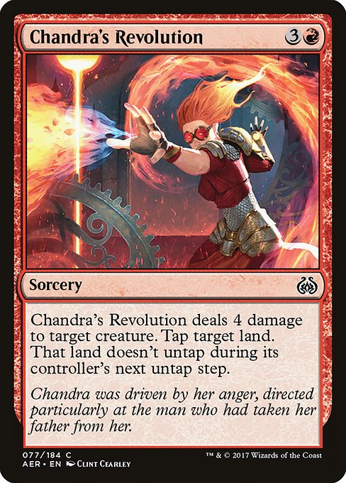 【Foil】【EN】チャンドラの革命/Chandra's Revolution [AER] 赤C No.77