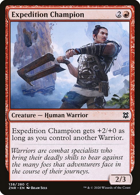 【Foil】【EN】探検隊の勇者/Expedition Champion [ZNR] 赤C No.138