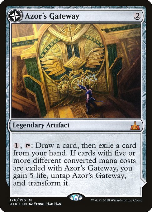 【Foil】【EN】Azor's Gateway // Sanctum of the Sun [RIX] 混M No.176