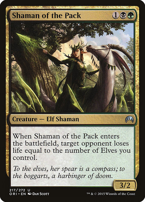 【Foil】【EN】群れのシャーマン/Shaman of the Pack [ORI] 金U No.217