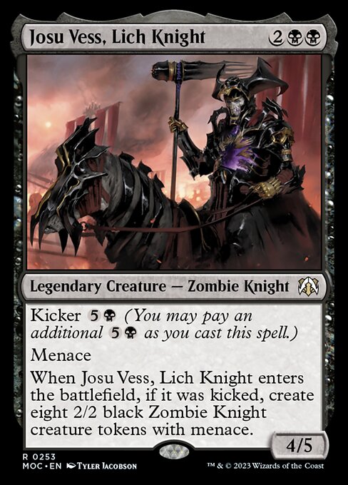 【EN】リッチの騎士、ジョス・ヴェス/Josu Vess, Lich Knight [MOC] 黒R No.253