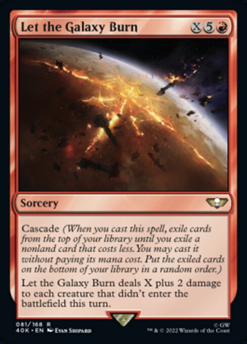 【Foil】【EN】Let the Galaxy Burn [40K] 赤R No.81★