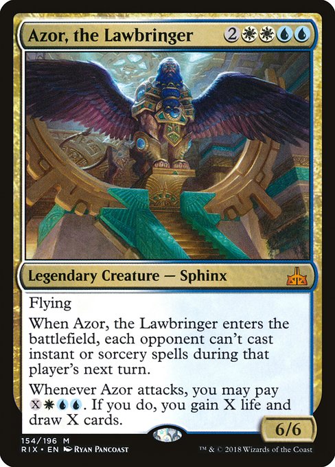 【EN】法をもたらす者、アゾール/Azor, the Lawbringer [RIX] 金M No.154
