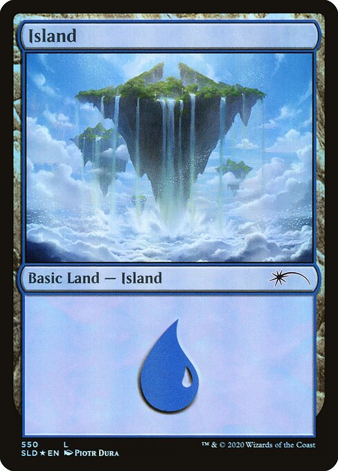 【Foil】【EN】島/Island [SLD] 無C No.550