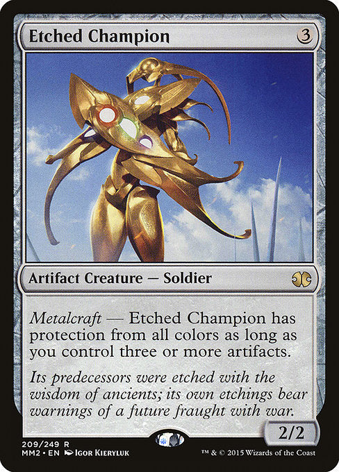 【Foil】【EN】刻まれた勇者/Etched Champion [MM2] 茶R No.209