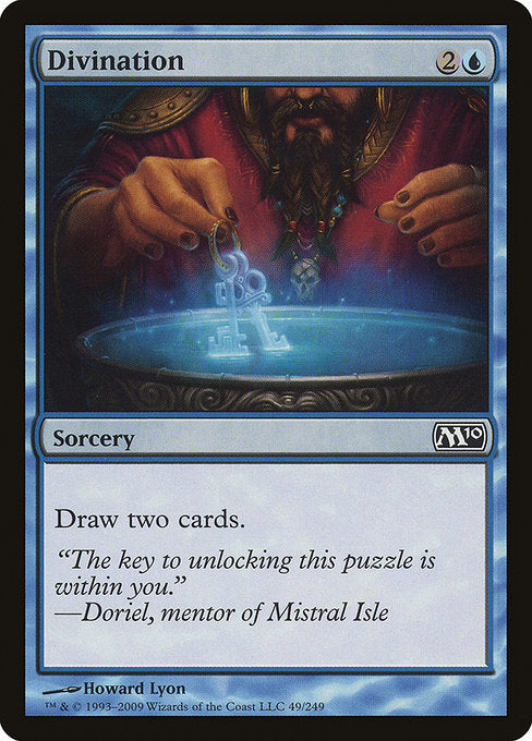 【Foil】【EN】予言/Divination [M10] 青C No.49
