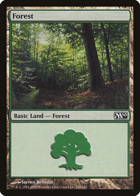 【Foil】【EN】森/Forest [M10] 無C No.248