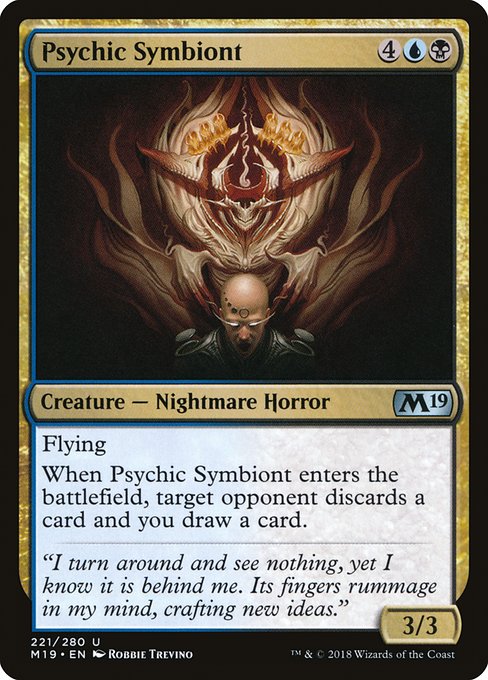 【Foil】【EN】心理共生体/Psychic Symbiont [M19] 金U No.221