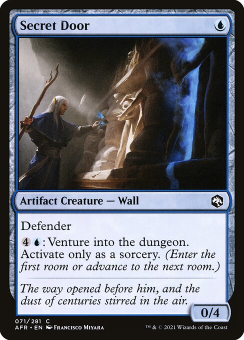 【Foil】【EN】隠し扉/Secret Door [AFR] 茶C No.71