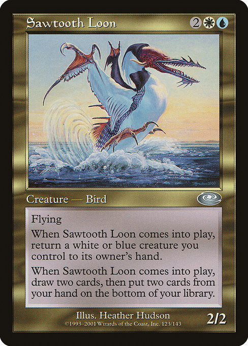 【Foil】【EN】鋸歯のアビ/Sawtooth Loon [PLS] 金U No.123