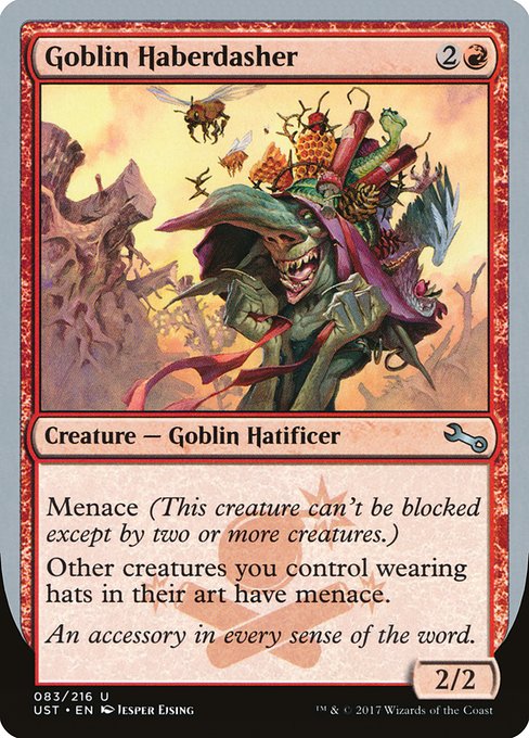 【Foil】【EN】Goblin Haberdasher [UST] 赤U No.83