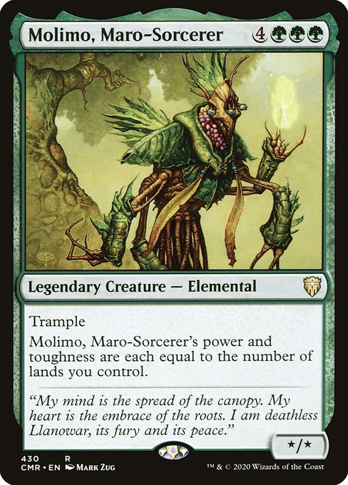 【EN】マローの魔術師モリモ/Molimo, Maro-Sorcerer [CMR] 緑R No.430