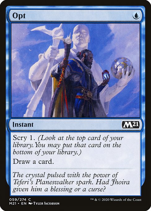 【Foil】【EN】選択/Opt [M21] 青C No.59
