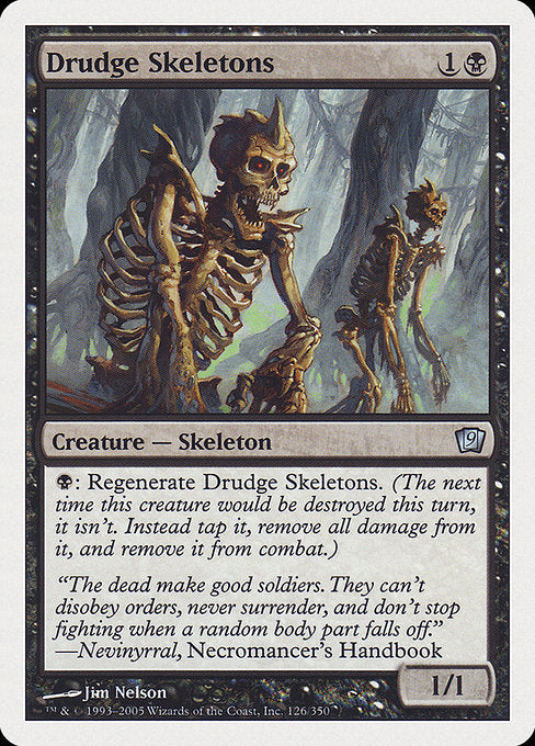 【EN】蠢く骸骨/Drudge Skeletons [9ED] 黒U No.126