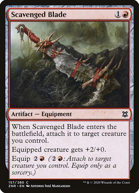 【Foil】【EN】拾った刃/Scavenged Blade [ZNR] 茶C No.157