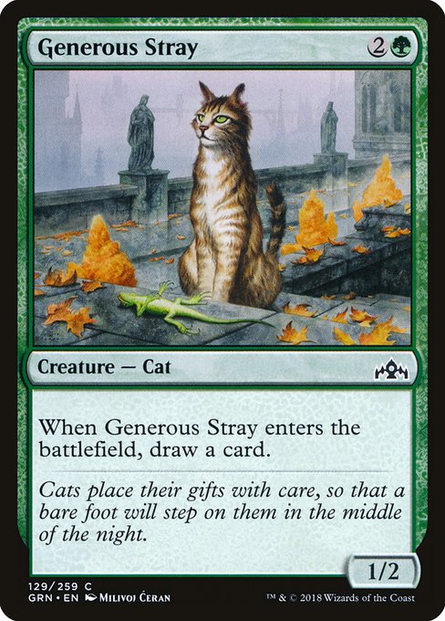 【EN】気前のいい野良猫/Generous Stray [GRN] 緑C No.129