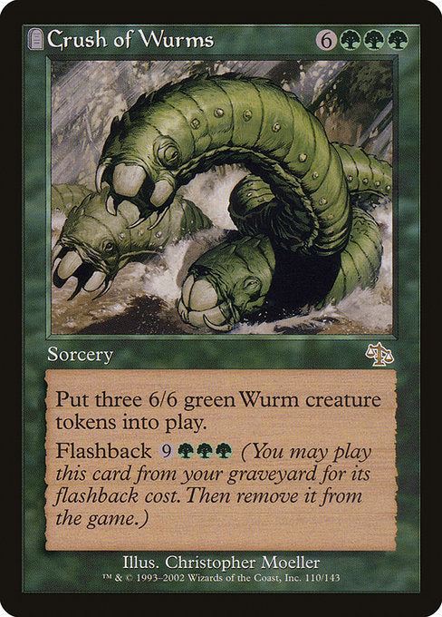 【Foil】【EN】ワームの突進/Crush of Wurms [JUD] 緑R No.110