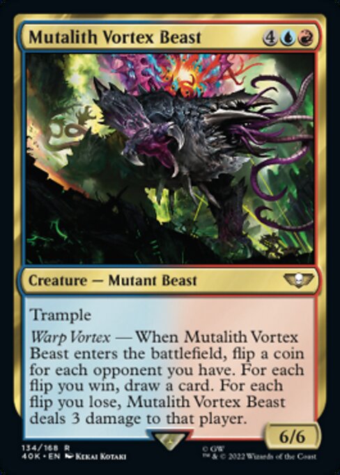 【Foil】【EN】Mutalith Vortex Beast [40K] 金R No.134★